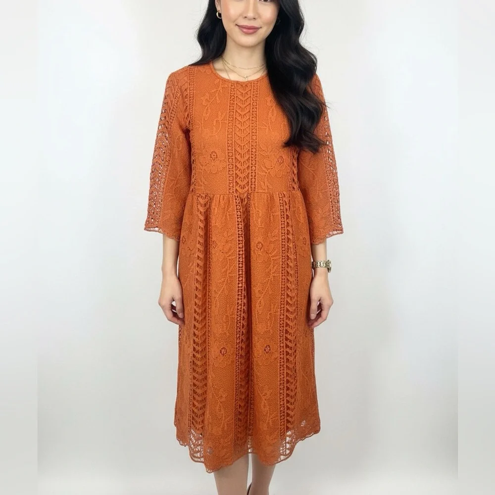 ORANGE LACE COWGIRL DRESS JOURNEY FIVE - Picture 3 of 7